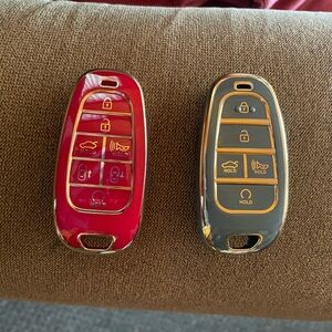Red and Black Car Key Fobs